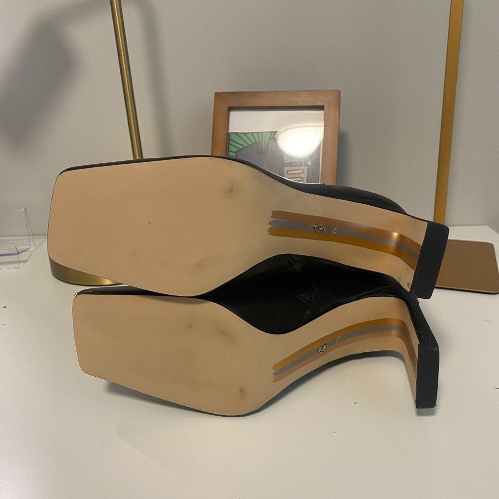 Sam Edelman Black Ankle Boots Sz 8.5 - Picture 5 of 8